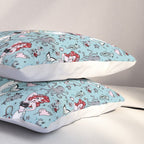 Molly Mermaid vintage pinup inspired nautical tattoo Pillow Sham Gallery Image 3