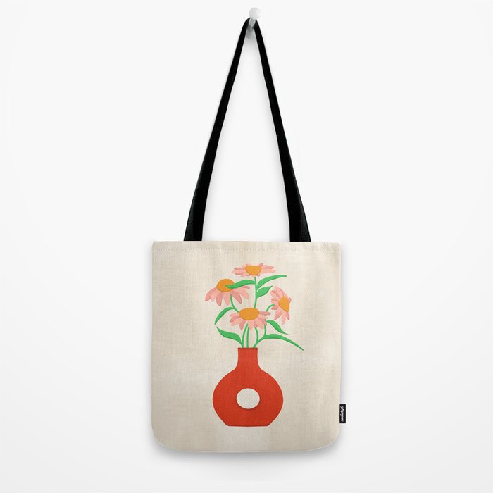 Flower Vase Tote Bag Gallery Image 2