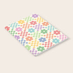 Colorful Flowers Double Checker Notebook Gallery Image 2