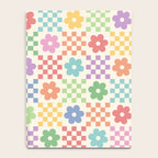 Colorful Flowers Double Checker Notebook Gallery Image 4