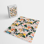 Camping Vacation Pattern Jigsaw Puzzle Gallery Image 2