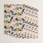 Camping Vacation Pattern Wrapping Paper Gallery Image 3