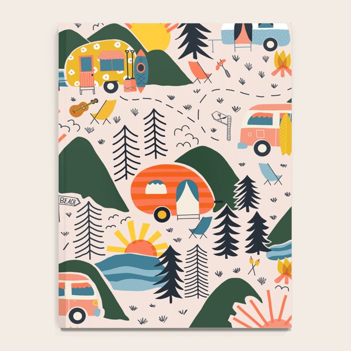 Camping Vacation Pattern Notebook Gallery Image 4