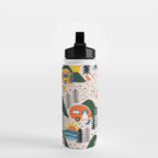 Camping Vacation Pattern Water Bottle Gallery Image 2