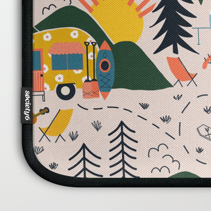 Camping Vacation Pattern Laptop Sleeve Gallery Image 3