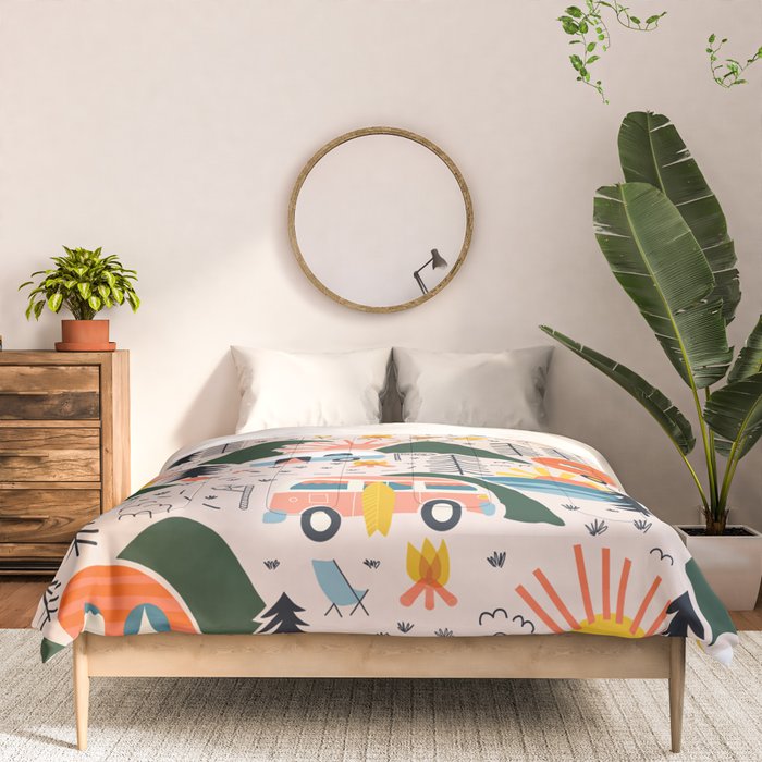 Camping Vacation Pattern Comforter Gallery Image 3