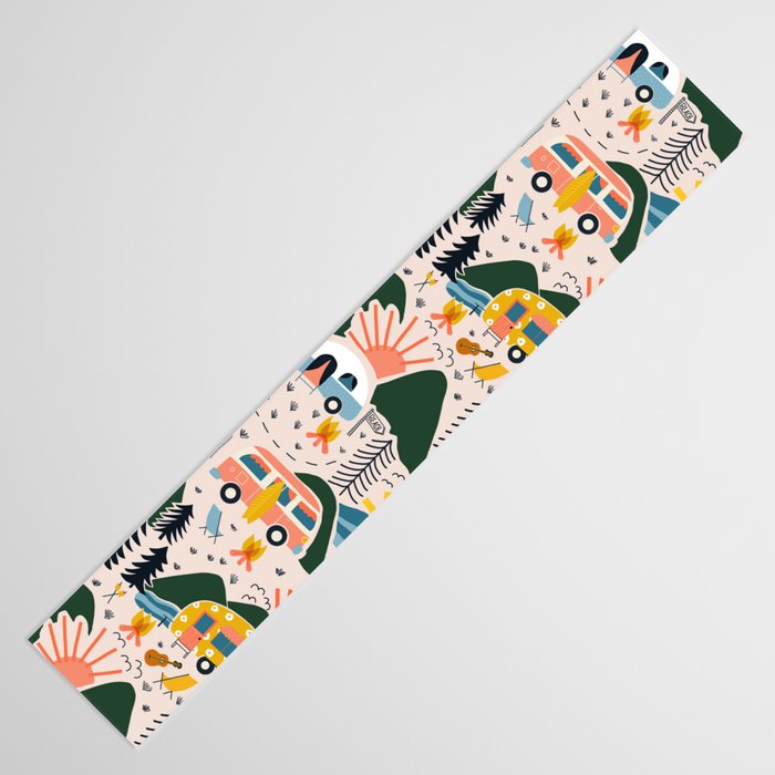 Camping Vacation Pattern Table Runner Gallery Image 3