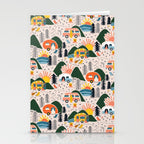 Camping Vacation Pattern Stationery Card Gallery Image 2