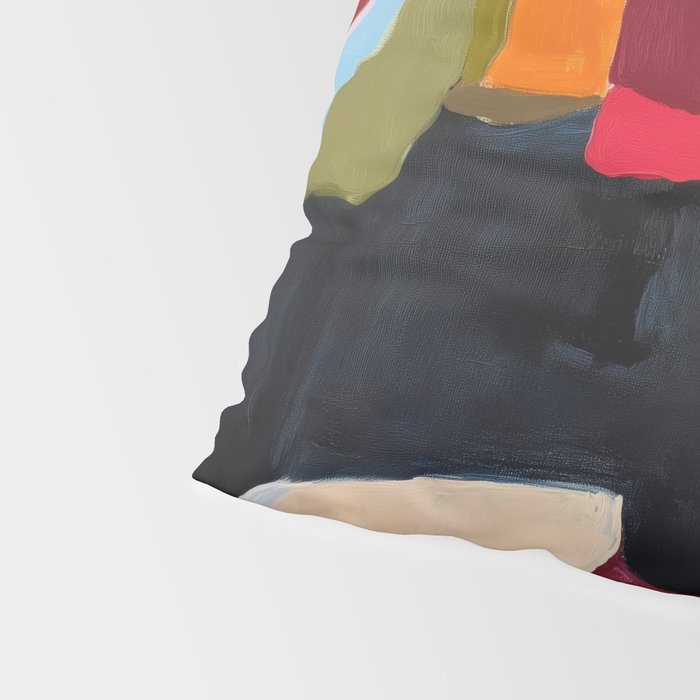 Abstract Desert Art Print in Bold Earth Tones Pillow Sham Gallery Image 4
