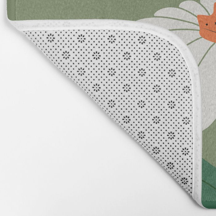 Cat and Plant 63 Blossom Day Bath Mat Gallery Image 2