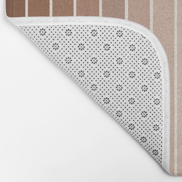 Gradient Arch XII Earthy Neutral Mid Century Modern Rainbow Bath Mat Gallery Image 2