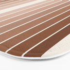 Gradient Arch XII Earthy Neutral Mid Century Modern Rainbow Bath Mat Gallery Image 3