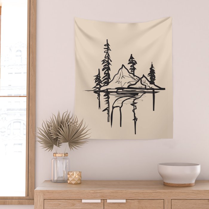 Abstract Landscape II Wall Tapestry Gallery Image 2