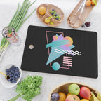 80s Retrowave Design - Memphis Pattern 135 Cutting Board Gallery Image 2