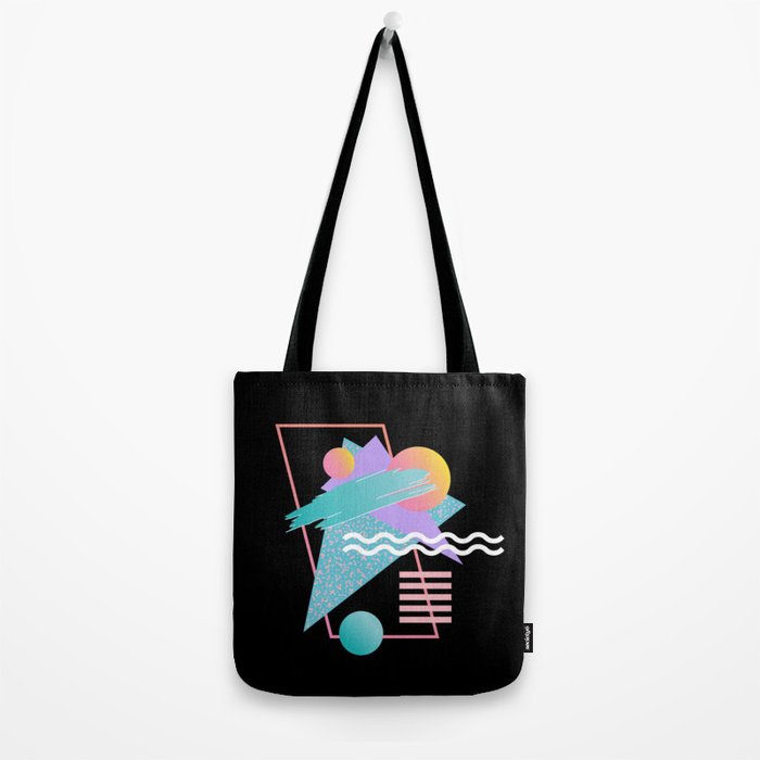 80s Retrowave Design - Memphis Pattern 135 Tote Bag Gallery Image 2