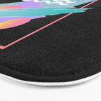 80s Retrowave Design - Memphis Pattern 135 Bath Mat Gallery Image 3