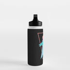 80s Retrowave Design - Memphis Pattern 135 Water Bottle Gallery Image 3