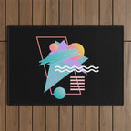 80s Retrowave Design - Memphis Pattern 135 Outdoor Rug Gallery Image 1