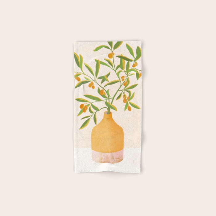 Chinese Citrus Tree Bath Towel Gallery Image 1