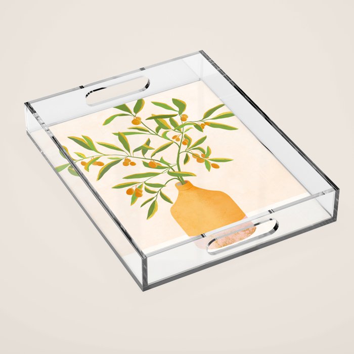 Chinese Citrus Tree Acrylic Tray Gallery Image 1