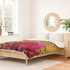 Vintage & Shabby Chic - Sunny Magenta Spring Roses Botanical Flower Garden Duvet Cover Gallery Image 2