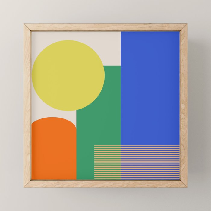 Colorful Abstract Geometric Modern Art Mini Art Print Gallery Image 1