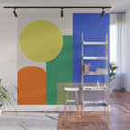 Colorful Abstract Geometric Modern Art Wall Mural Gallery Image 1