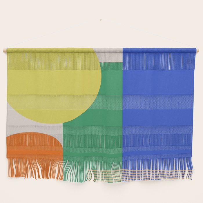 Colorful Abstract Geometric Modern Art Wall Hanging Gallery Image 1