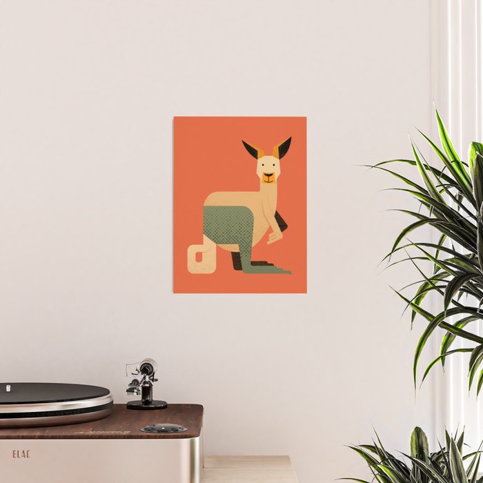 Whimsy Kangaroo Poster Gallery Image 2