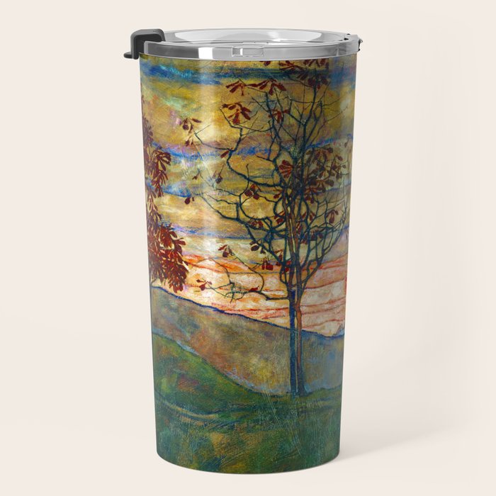 Four Trees - Egon Schiele Travel Mug Gallery Image 3
