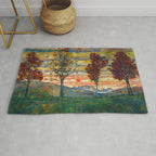 Four Trees - Egon Schiele Rug Gallery Image 1