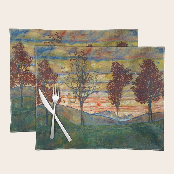 Four Trees - Egon Schiele Placemat Gallery Image 1