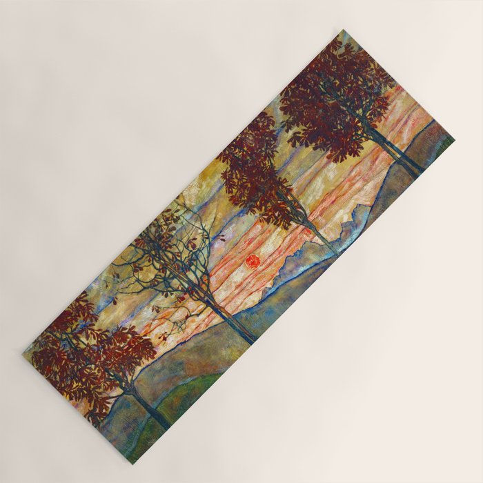 Four Trees - Egon Schiele Yoga Mat Gallery Image 1