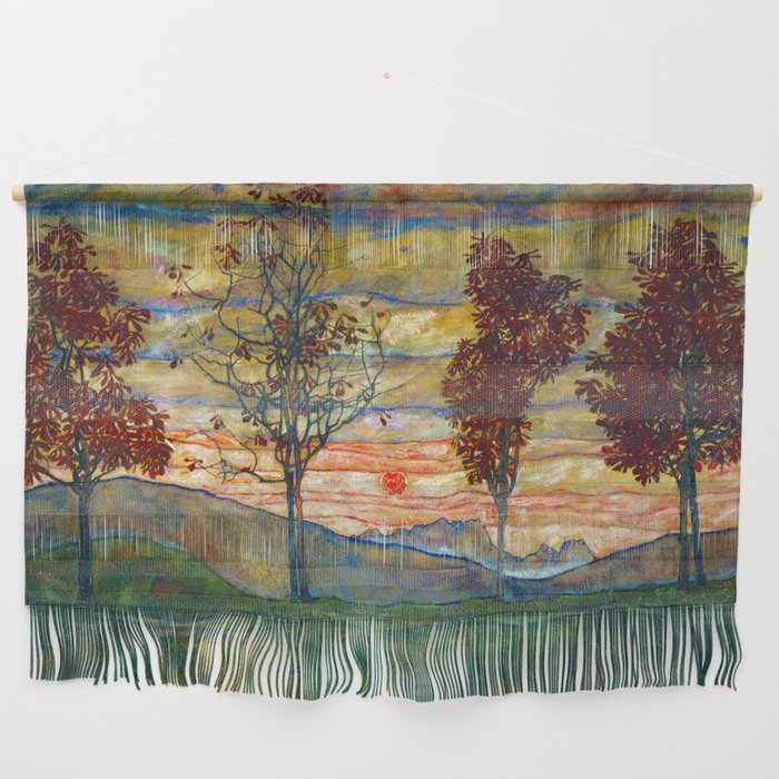 Four Trees - Egon Schiele Wall Hanging Gallery Image 1