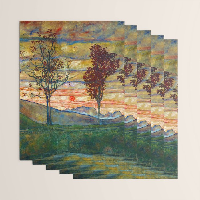 Four Trees - Egon Schiele Wrapping Paper Gallery Image 3