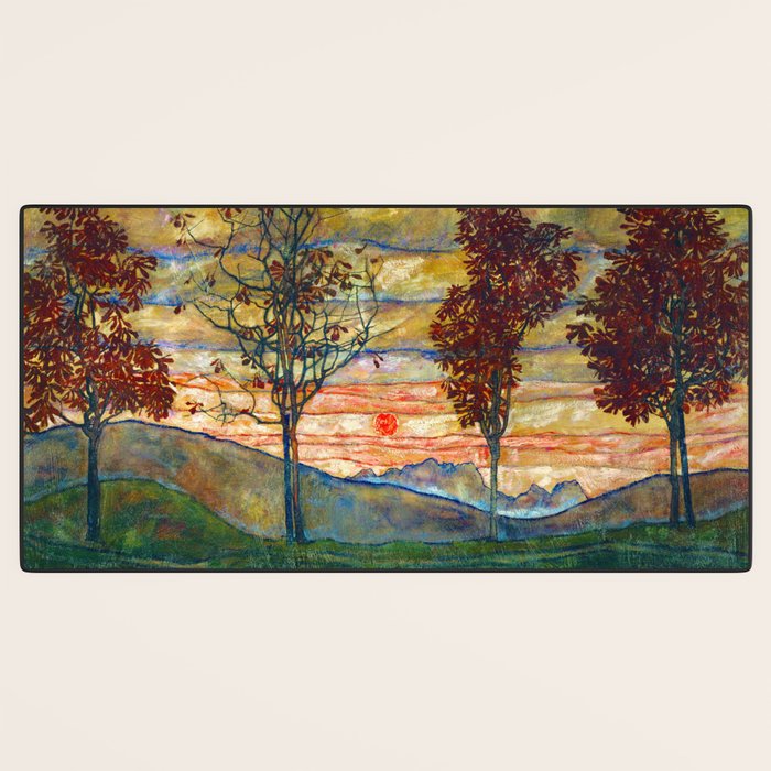 Four Trees - Egon Schiele Desk Mat Gallery Image 3