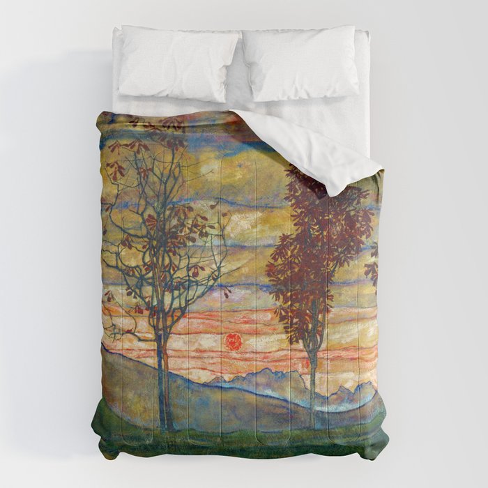 Four Trees - Egon Schiele Comforter Gallery Image 6