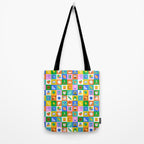 Fun colorful back to school mosaic pattern Tote Bag Gallery Image 2