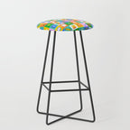 Fun colorful back to school mosaic pattern Stool Gallery Image 1