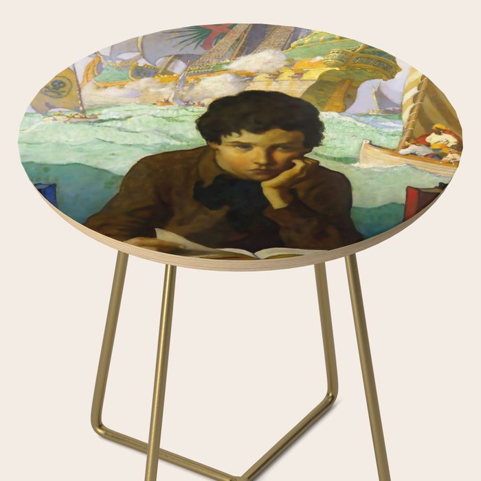 âPirate Dreamsâ by NC Wyeth Side Table Gallery Image 2