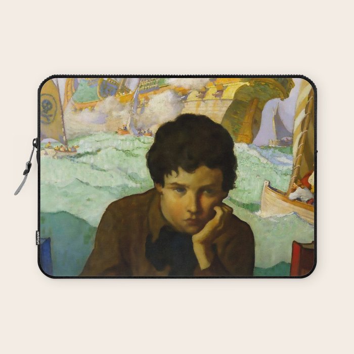 âPirate Dreamsâ by NC Wyeth Laptop Sleeve Gallery Image 1