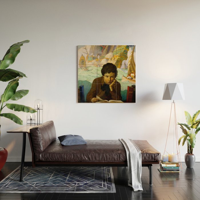 âPirate Dreamsâ by NC Wyeth Wood Wall Art Gallery Image 2