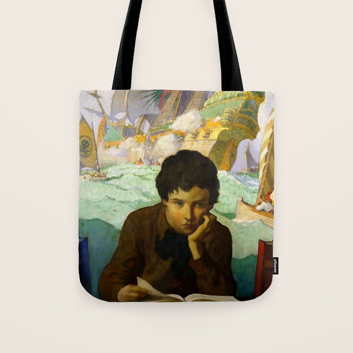 âPirate Dreamsâ by NC Wyeth Tote Bag Gallery Image 1