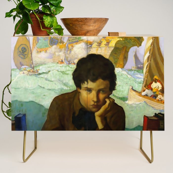 âPirate Dreamsâ by NC Wyeth Credenza Gallery Image 1