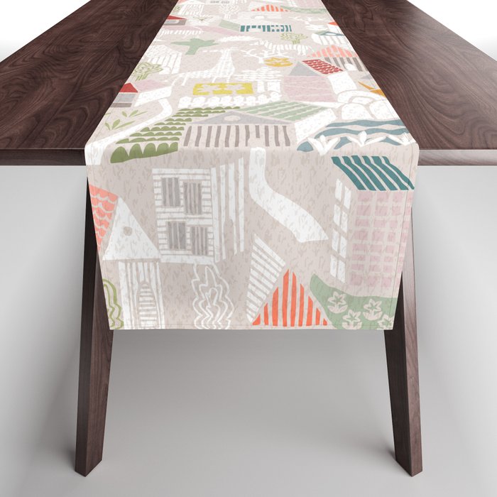 Wild animals hiding in the city Table Runner Gallery Image 1