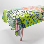 Tropical, Palms, Jungle Prints, Nature Art. Tablecloth Gallery Image 1
