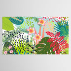 Tropical, Palms, Jungle Prints, Nature Art. Tablecloth Gallery Image 2