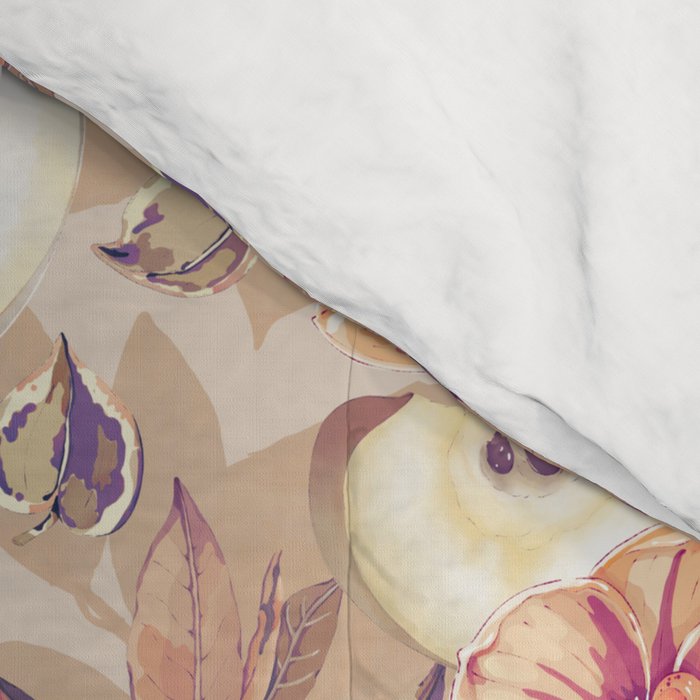 Tropical flowers autumn field Comforter Gallery Image 4