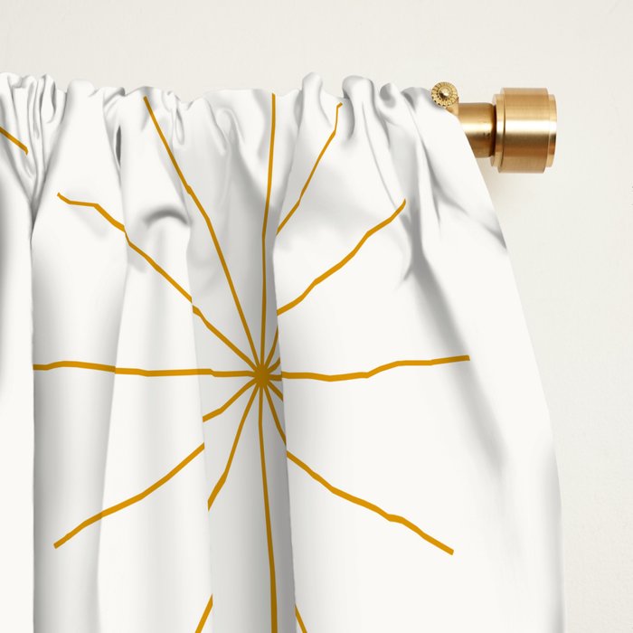 Minimalist Starburst Pattern XIX Window Curtain Gallery Image 2