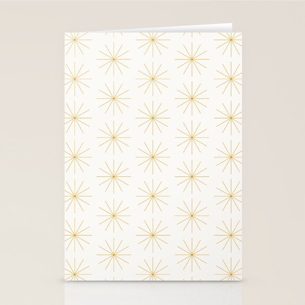 Minimalist Starburst Pattern XIX Stationery Card Gallery Image 1